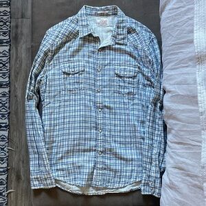 Lucky Brand Plaid Cotton Button Down